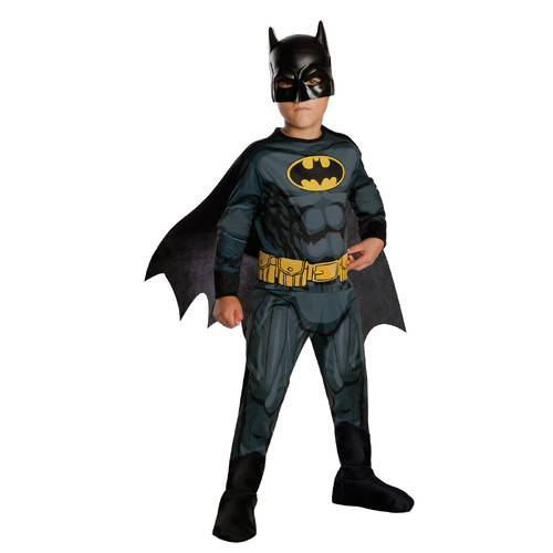 Dc Comics Batman Classic Kids Boys Dress Up Costume - Size 3-5 Yrs