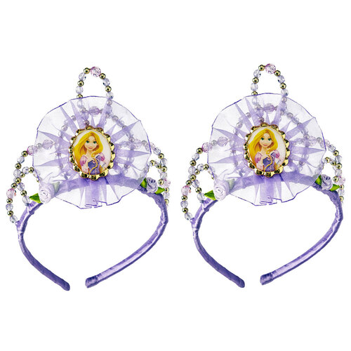 2PK Disney Tangled Girls Rapunzel Beaded Tiara Costume Accessory