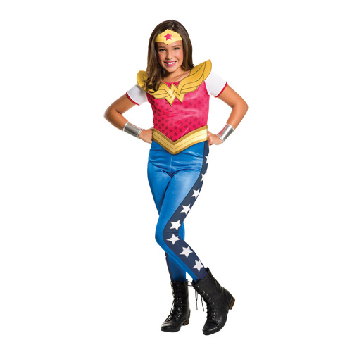 Dc Comics Wonder Woman Dcshg Classic Suit - Size 6-8 Yrs