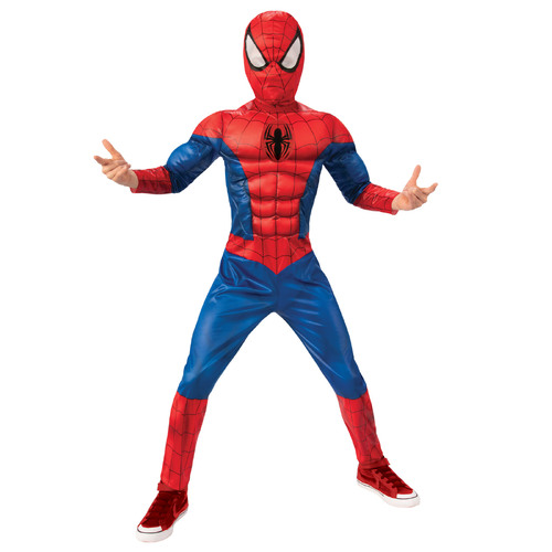 Marvel Spider-Man Deluxe Lenticular Boys Dress Up Costume - Size 9-10 YRS