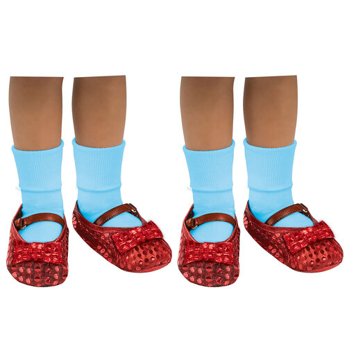 2PK Wizard of Oz Dorothy Sequin Shoe Covers Child - US 11-13