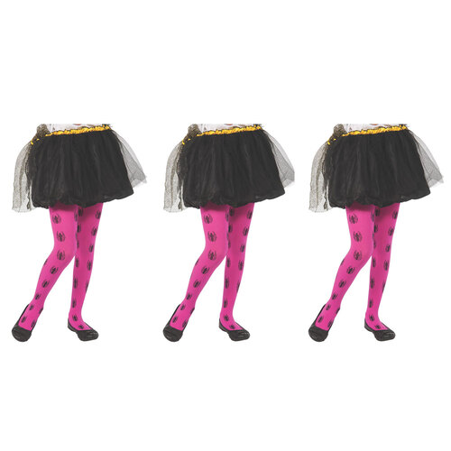 3PK Marvel Spider-Girl Tights Party Costume Child - Pink