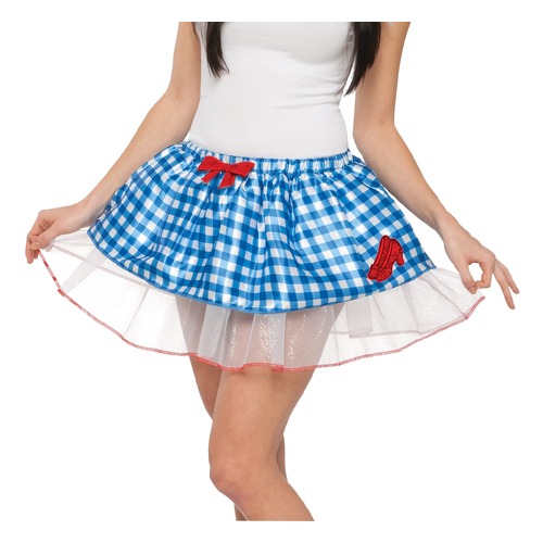 Wizard Of Oz Dorothy Blue Tutu Skirt Women - Size Std