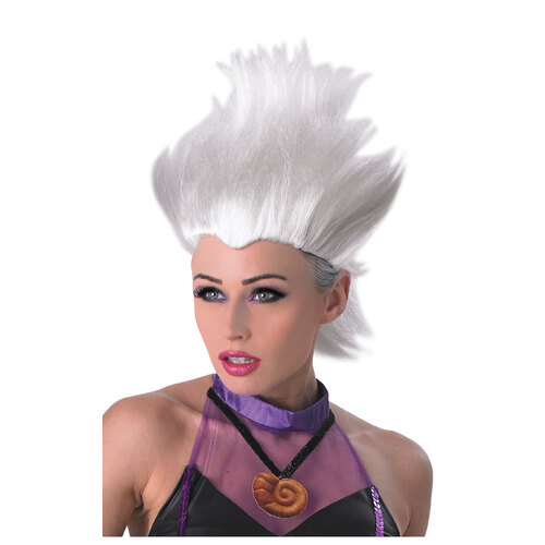 Disney Little Mermaid Ursula Upright Wig Adult White