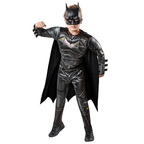 Dc Comics Batman 'The Batman' Deluxe Boys Dress Up Costume |Size 6-8 YRS