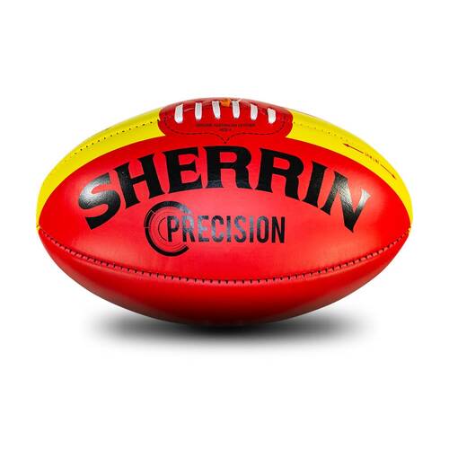 Sherrin Precision Leather Australian Rules Training Football Size 4 Red