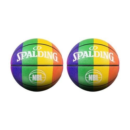 2PK Spalding NBL Pride Indoor/Outdoor Ball Composite Leather Basketball Size 7