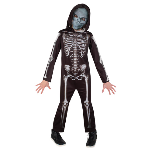 Rubies Skeleton Boys Dress Up Costume - Size 6-8y