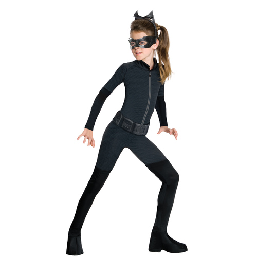 Dc Comics Catwoman Girls Dress Up Costume - Size 3-5y