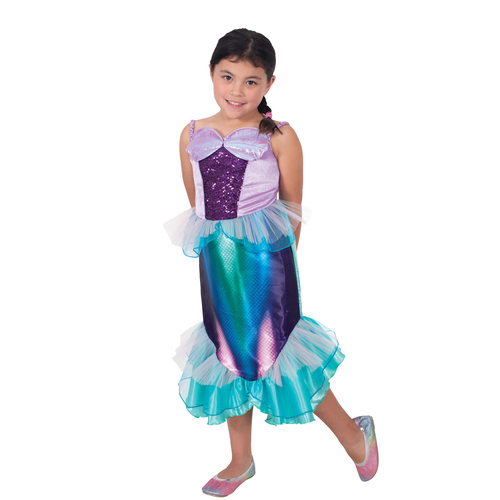 Disney Ariel Tlm Live Action Deluxe Costume Party Dress-Up - Size 6-8y