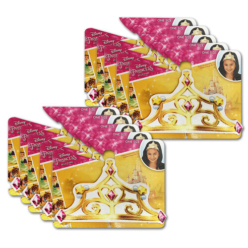 10PK Disney Beauty And The Beast Girls Belle Fabric Tiara Costume Accessory