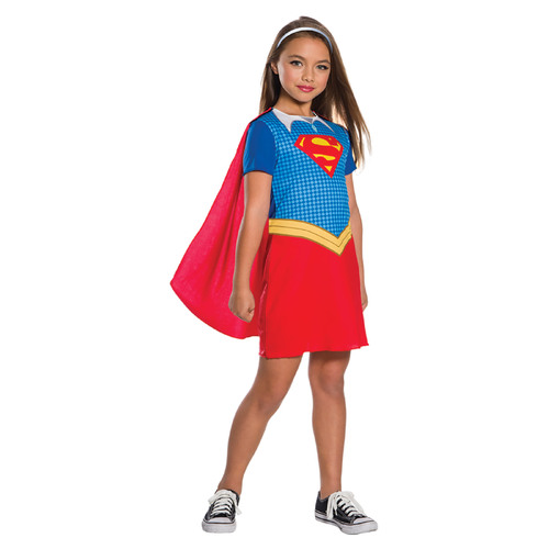 Dc Comics Supergirl Dcshg Dress Up Costume (Opp) - Size 4-6