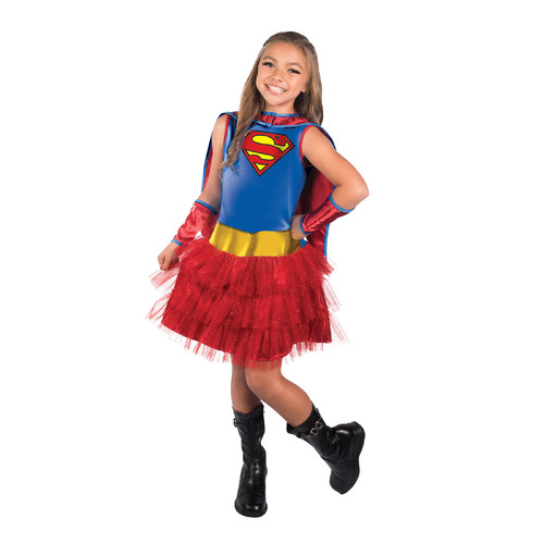 Dc Comics Supergirl Opp Dress Up Costume - Size 4-6