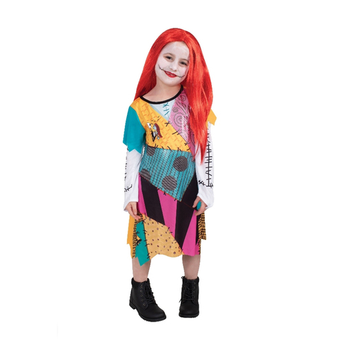 The Nightmare Before Christmas Sally Finkelstein Deluxe Costume Party Dress-Up - Size 6-8y