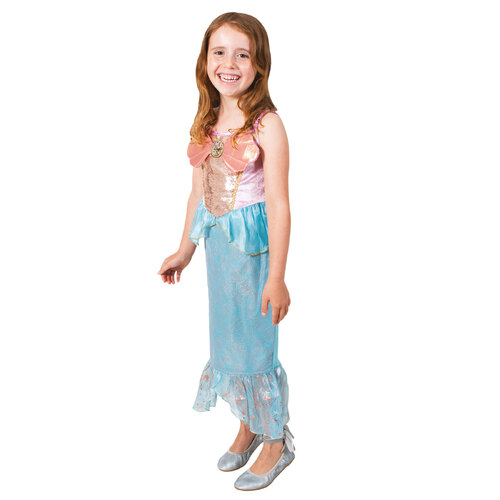 Disney Ariel Ultimate Princess Girls Dress Up Costume - Size 6-8 Yrs