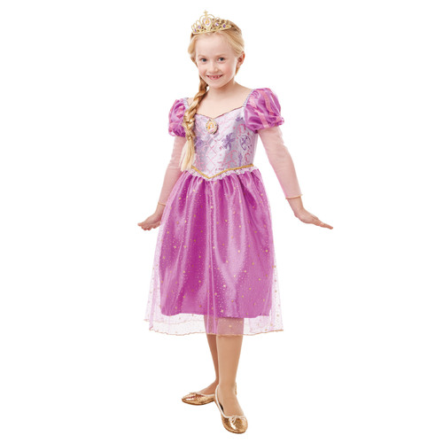 Disney Rapunzel Glitter & Sparkle Dress Up Costume - Size 6-8y