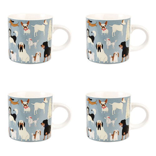 4PK Rex London 350ml Ceramic Coffee Mug w/ Handle - Best in Show