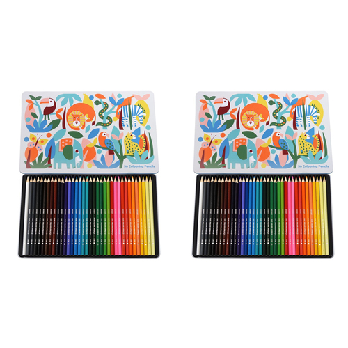 2x 36pc Rex London Colouring Pencils Drawing Stationery 3y+ - Wild Wonders
