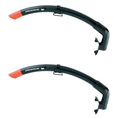 2PK Mirage Spearo Snorkelling/Swimming Snorkel Breathing Tube Black
