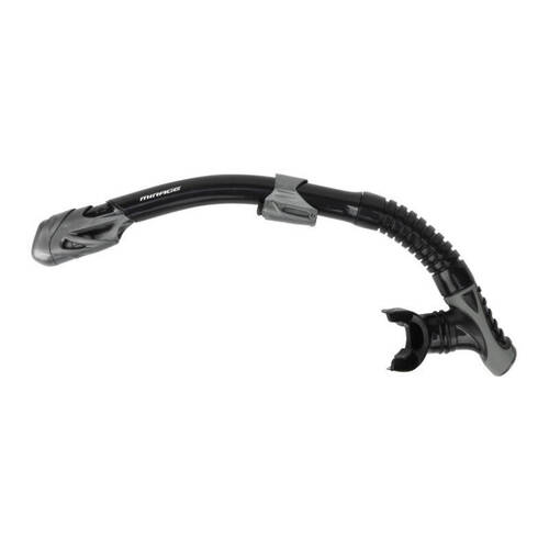Mirage Infinity Dry Top Snorkelling Snorkel Breathing Tube Black