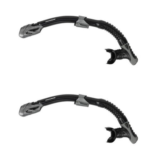 2PK Mirage Infinity Dry Top Snorkelling Snorkel Breathing Tube Black