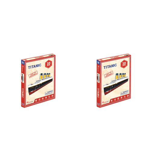 2x 30pc CubicFun Titanic Ship 3D Puzzle Kids/Children Building Fun Toy 4y+