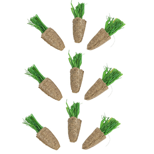 3x 3pc Nature Island Edible Alfalfa Carrots Pet Activity Play/Chew Toy Natural