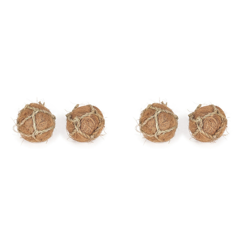 2PK 2pk Nature Island Coco Fiber Gnawable Ball Rabbits/Guinea Pigs Pet Toy Natural