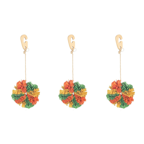 3PK Nature Island Maize Coronet Corn Leaf Chinchillas/Bunnies Pet Activity Toy Green