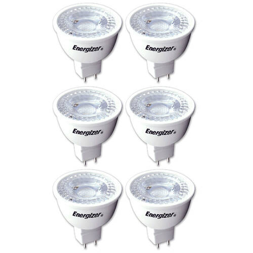 6PK Energizer LED GU5.3/MR16 5W/345LM Warm White Downlight