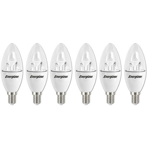 6PK Energizer LED E14 3.5W/250LM White Candle Light Bulb