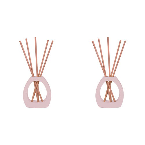 2PK Arome Ambiance Arch Series Liquidless Reed Diffuser Set Peach Oolong Scent