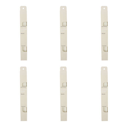 6x 5pc Arome Ambiance Scented Reeds 3.6x29cm Clear Air - White