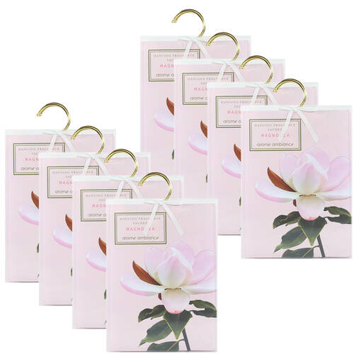 2PK 4pc Arome Ambiance Floral Garden Wardrobe Hanging Fragarance Sachet Magnolia