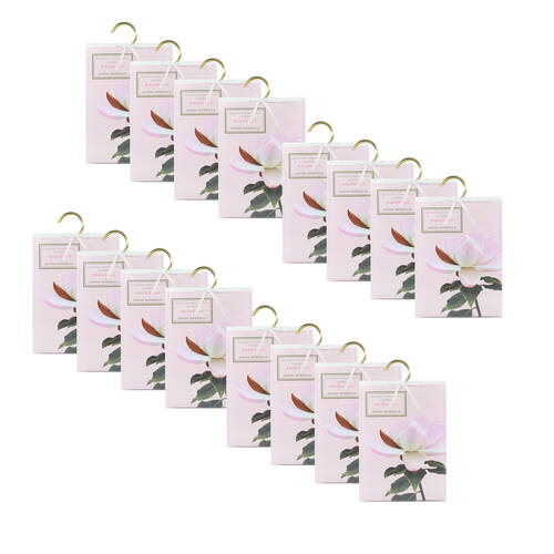 4PK 4pc Arome Ambiance Floral Garden Wardrobe Hanging Fragarance Sachet Magnolia