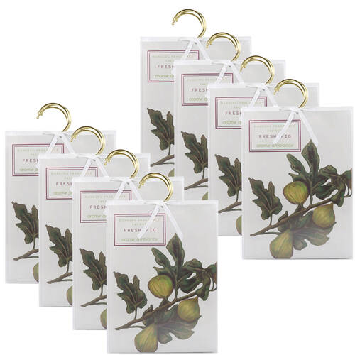 2PK 4pc Arome Ambiance Floral Garden Wardrobe Hanging Fragarance Sachet Fresh Fig
