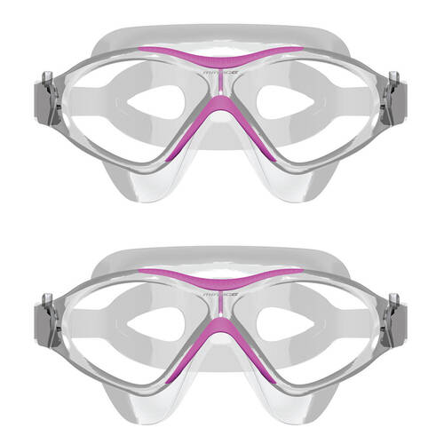 2PK Mirage Junior Lethal Oversized Silicone Swimming Goggles Pink
