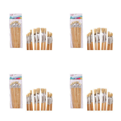 4x 12pc Studio Works Artist Brushes Large 12 Assorted Sizes Creative Toolkit