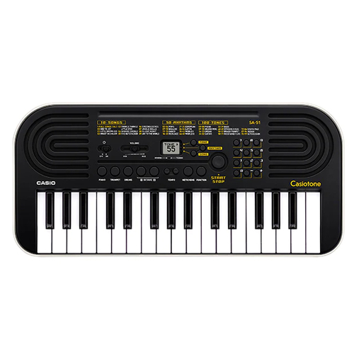 Casio SA-51 Casiotone Mini Portable Keyboard/Piano - Black