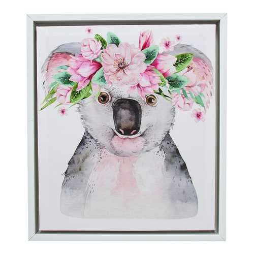 LVD Framed Canvas/Pine 35x40cm Kaia Koala Wall Hanging Art
