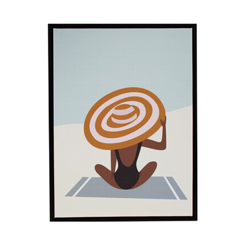 LVD Framed Canvas/Resin 60x80cm Sunbather 3 Wall Hanging Art