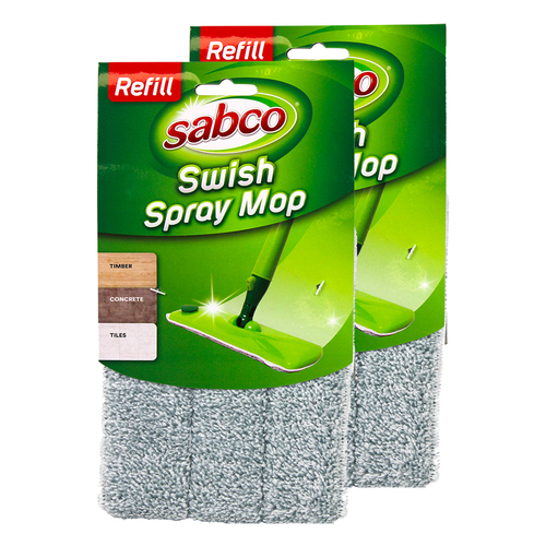 2PK Sabco Swish Spray Mop Refill