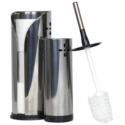 Sabco Stainless Steel Toilet Brush & Roll Holder Set