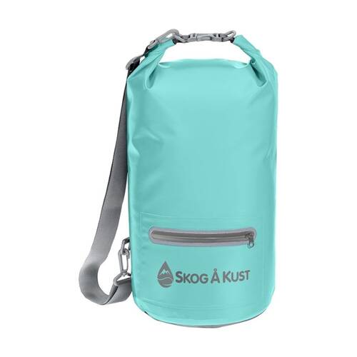 Skog A Kust Mint DrySak Dry Bag Waterproof 20L Turquoise Splash Pocket Front