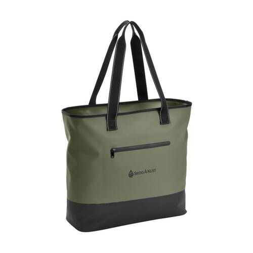 Skog A Kust Olive Green Waterproof Tote Bag Airtight Zipper 35L Tpu Nylon