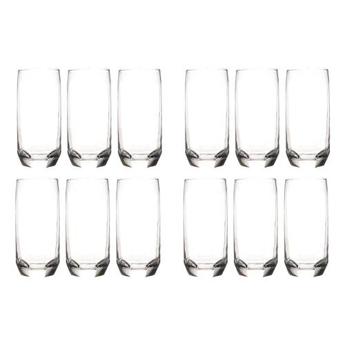 2x 6pc Artcraft Sapphire Hi-Ball Juice/Wine Drinking Glass 385ml Clear