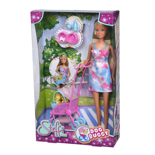 Simba Steffi Love Dog Buggy Doll Playset Kids Play Toy 3y+