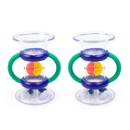 2PK Sassy Baby Double Dip Funnel Baby Bath Play Toy 6m+