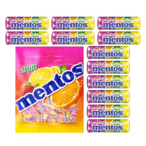 Mentos Fruit Chews Confectionery Candy Mix Showbag