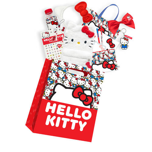 Hello Kitty Red Showbag S4 w/ Backpack/Drink Bottle/Stationery Set